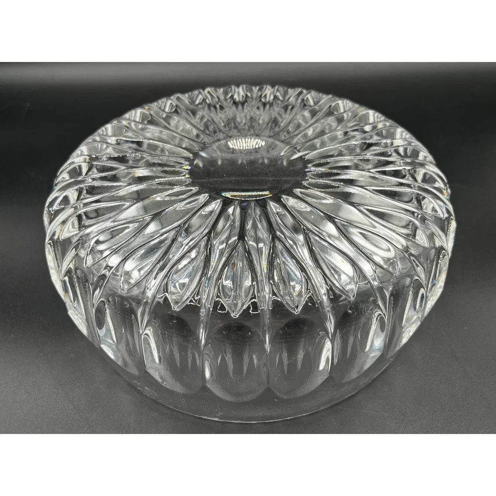 Vtg Gotham Althea Heavy Cut Lead Crystal Round Bowl 7.5